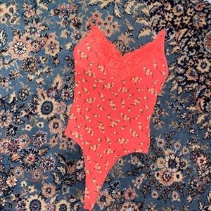 PINK Victoria’s Secret floral bodysuit